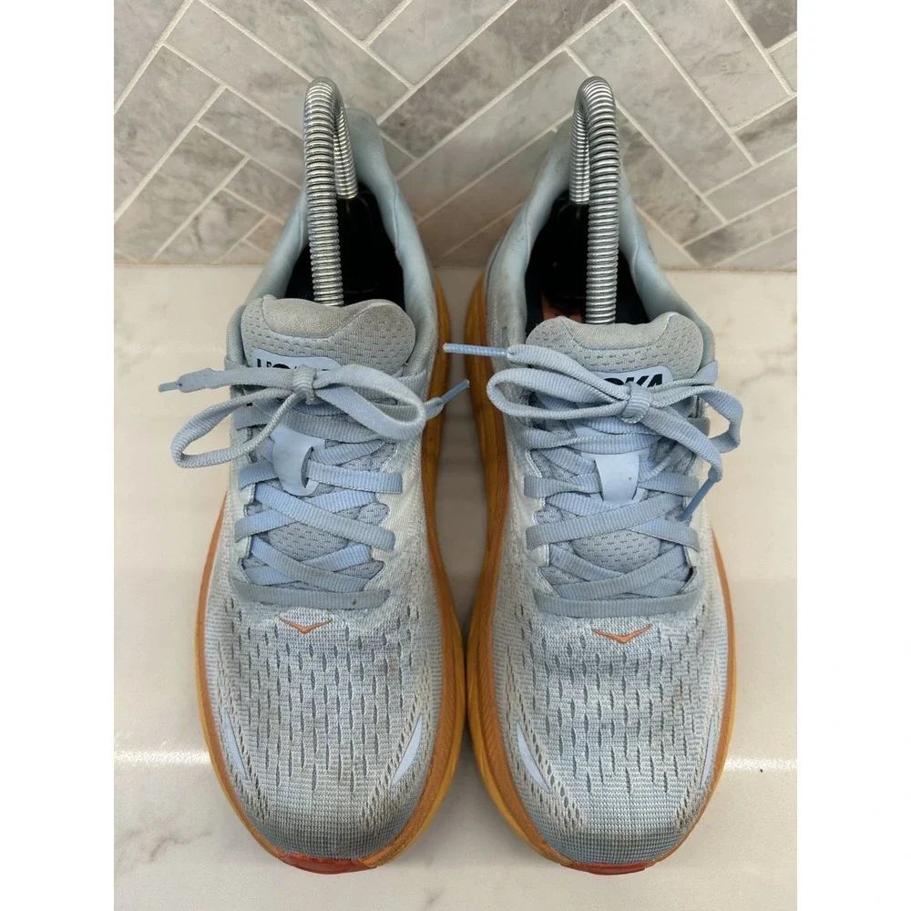 Hoka‎ One One Clifton 8 Running Sneakers Womens 6.5B 6.5 B Summer Song Ice Flow